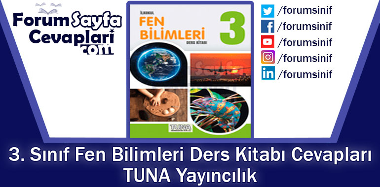 3. Sınıf Fen Bilimleri Ders Kitabı TUNA Yayıncılık