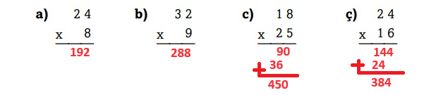 3. Sınıf Matematik Ders Kitabı Sayfa 124 Cevapları Ekoyay Yayıncılık